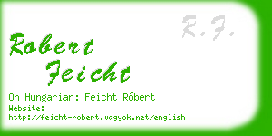 robert feicht business card